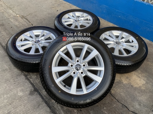 ล้อแม็กป้ายแดง Toyota Camry 2019 ขอบ 16 พร้อมยางป้ายแดง 205-65-16 Bridgestone ปี 19 สวยๆ