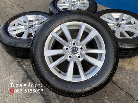 ล้อแม็กป้ายแดง Toyota Camry 2019 ขอบ 16 พร้อมยางป้ายแดง 205-65-16 Bridgestone ปี 19 สวยๆ