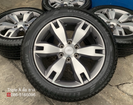 ล้อแม็ก Ford Everest ขอบ 20 พร้อมยาง 265-50-20 Goodyear ปลายปี 16 แม็กสวย ดอกยางหนาปึก