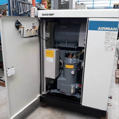 ขายเครื่องปั๊มลมสกรูAIRMAN20HP พร้อมใช้งานรัปประกัน 6 เดือนเซอร์วิสฟรี6เดือน ขนส่งเฉพาะปริมณฑล