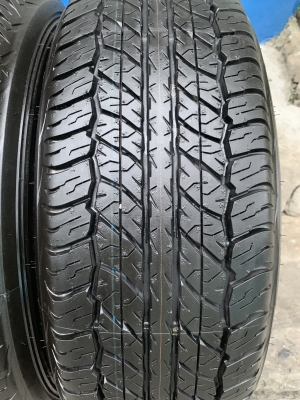 ล้อแม็ก Nissan Navara NP300 6รู114 ขอบ 16 พร้อมยางใหม่ป้ายแดง 255-70-16 Dunlop ปี 19 ตุ่มอลัง เส้นสีจัดๆ