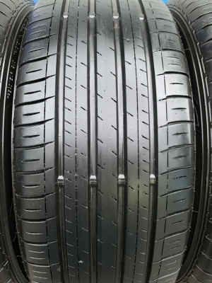 ล้อแม็ก Honda Civic FC ขอบ16 สีดำหน้าเงา พร้อมยาง 215-55-16 Dunlop ปี 17