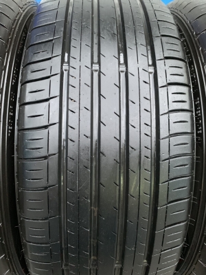 ล้อแม็ก Honda Civic FC ขอบ16 สีดำหน้าเงา พร้อมยาง 215-55-16 Dunlop ปี 17