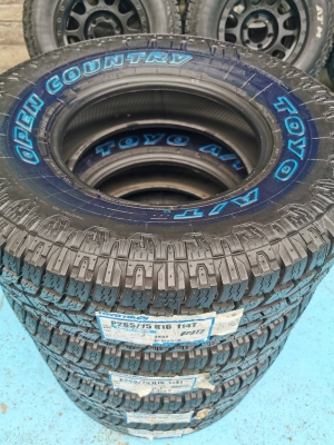 ยางใหม่ TOYO OPEN COUNTRY A/T 265-75-16 ปี18 - ราคาชุดละ 16,900 บาท ยางใหม่ TOYO OPEN COUNTRY A/T 265-75-16 ปี18 - ราคาชุดละ 16,900 บาท