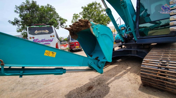 ขายรถแบคโฮ KOBELCO SK210LC YQ15 บูมยาว 16 เมตรแท้จากโรงงาน
