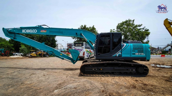 ขายรถแบคโฮ KOBELCO SK210LC YQ15 บูมยาว 16 เมตรแท้จากโรงงาน