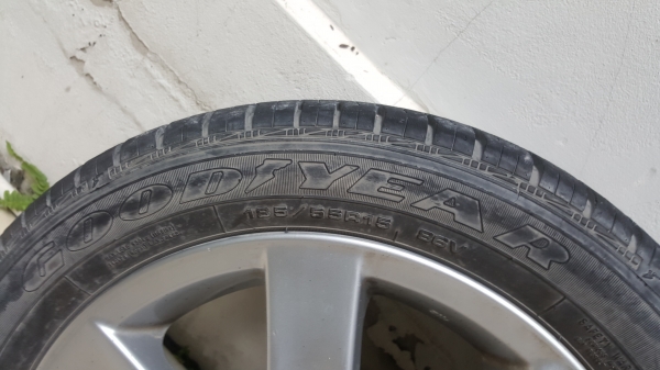 ถูกมาก แม็กติดรถ Toyota Vios พร้อมยาง Goodyear รุ่น Duraplus ขนาด 185/55R15