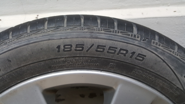 ถูกมาก แม็กติดรถ Toyota Vios พร้อมยาง Goodyear รุ่น Duraplus ขนาด 185/55R15