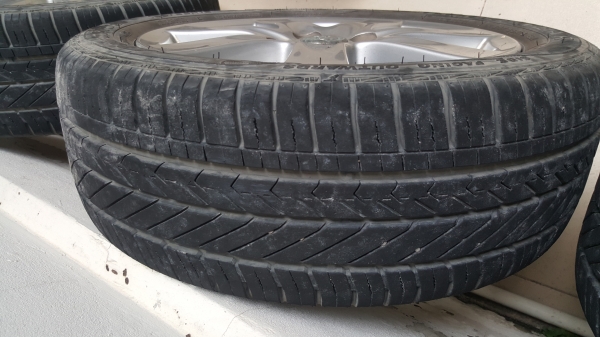 ถูกมาก แม็กติดรถ Toyota Vios พร้อมยาง Goodyear รุ่น Duraplus ขนาด 185/55R15