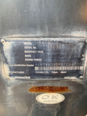 รถตัก Wa380-6