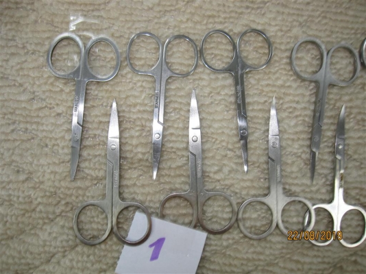 กรรไกรเล็ก Stainless คละแบบ สภาพยังดี (ชุดที่ 1) กรรไกรเล็ก Stainless คละแบบ สภาพยังดี (ชุดที่ 1)