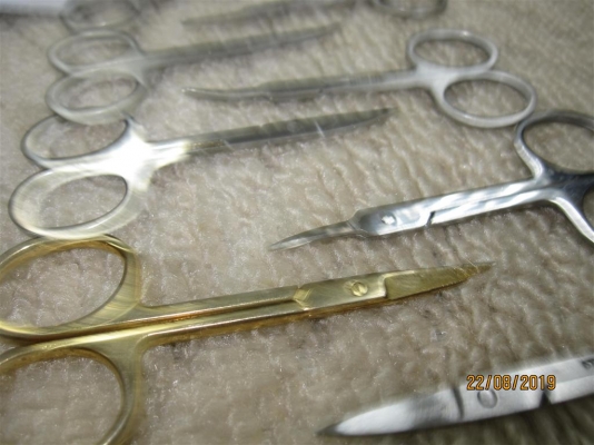 กรรไกรเล็ก Stainless คละแบบ สภาพยังดี (ชุดที่ 1)