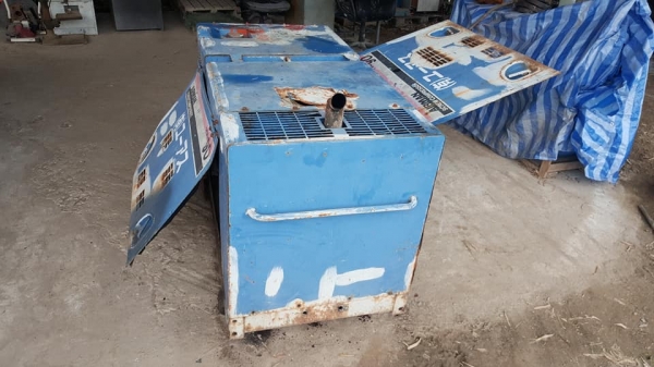 SALE* ราคาถูก ตาแตก!!ขายถูกด่วนๆ เครื่องปั๊มลม *AIR COMPRESSOR AIRMAN -PDS90 เครื่องยนต์ดีเซล