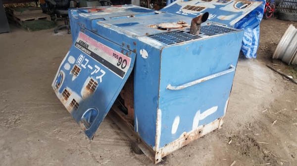 SALE* ราคาถูก ตาแตก!!ขายถูกด่วนๆ เครื่องปั๊มลม *AIR COMPRESSOR AIRMAN -PDS90 เครื่องยนต์ดีเซล