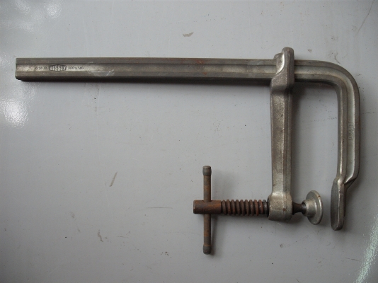 **** ขายหมดแล้วค่ะ ***ปากกาจับเหล็กตัวเอฟ F Clamp ยี่ห้อ BESSEY จากเยอรมัน  300-140 mm/12 x 5 1/2  Heavy Duty ก้านทำจาก Galvanize