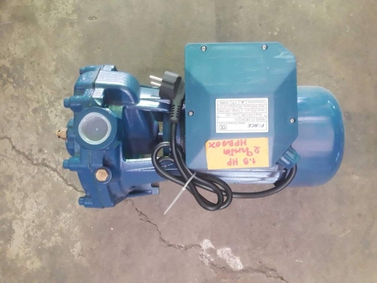 ปั๊มน้ำดูดส่ง ปั๊มน้ำหน้าหอยโข่ง แรงดันสูง ขนาดกำลัง 1.5แรงม้า 2ใบพัด