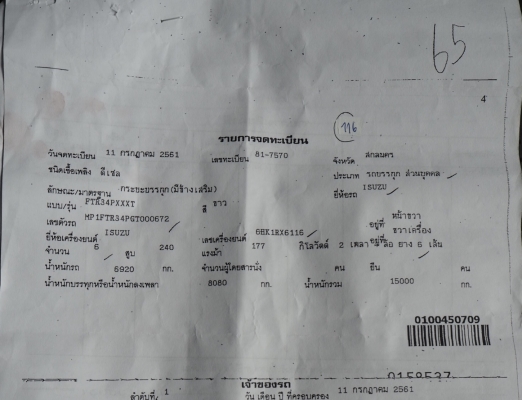 ขาย 6 ล้อ FTR240 Euro 3 วิ่ง 8,655 กิโลเมตร น๊อตล้อ10 ตัว กระจกไฟฟ้า เบาะถุงลม กะบะพร้อมคอกเปิดได้คว