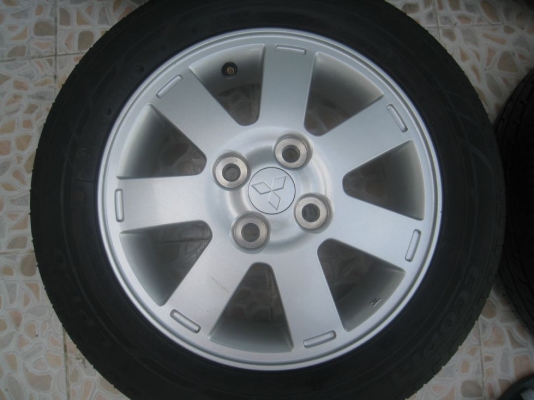 ขายล้อแม็กเดิม MITSUBISHI MIRAGE + ยางปี 12 165/65R14 4/100 (081-3747940)