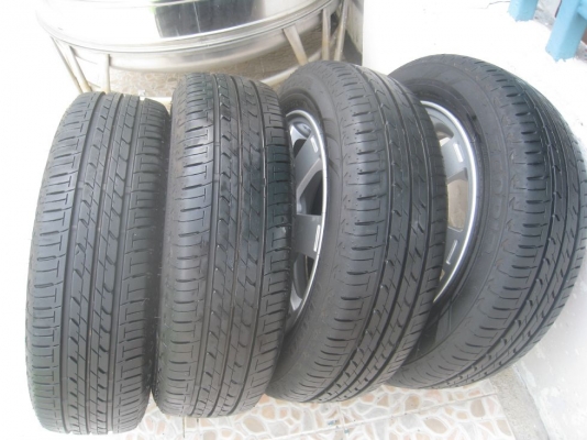 ขายล้อแม็กเดิม MITSUBISHI MIRAGE + ยางปี 12 165/65R14 4/100 (081-3747940)
