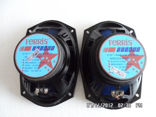 ขายลำโพงferris 6*9มือสองเสียงดี  500พร้อมส่ง
