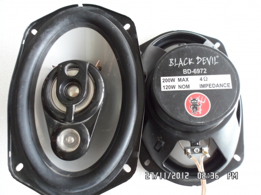 ขายลำโพง6*9 BLACK DEVIL มือสอง400พร้อมส่ง
