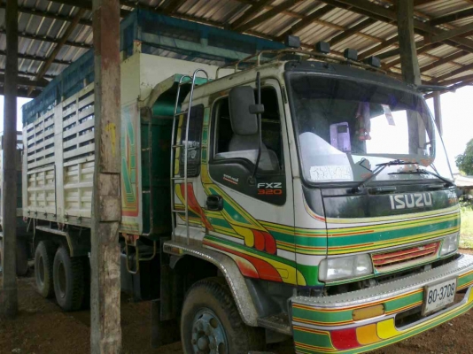 ขายรถสิบล้อดั้ม ISUZU DECA 270 UERO1 ลากดั้มแม่+ดั้มลูก 3 คาน เป็นดั้มสหกิจคอกเกษตร