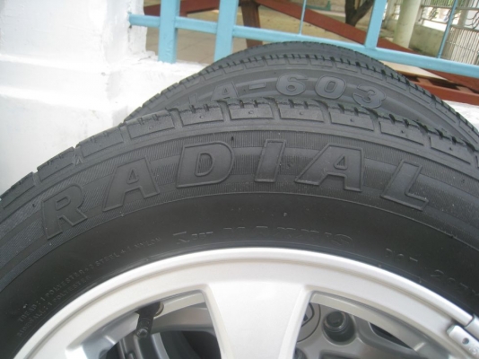 ขายล้อแม็กเดิม  HONDA CIVIC 15"x6" 5/114 et45 + ยางปี 08,09(081-3747940)