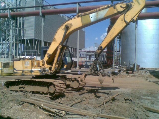 ขายรถแบคโฮ KOBELCO 907=Dมีมือครีบเหล็ก รถสวยสภาพพร้อมใช้ราคาถูก