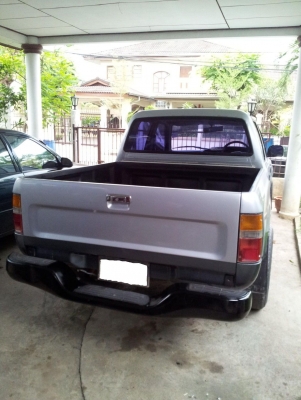 ขายกระบะ 4 ประตู ไมตี้ เอ็ก ปี97 สีฟ้า 2 โทน ยกสูงนิดนิด ยางใหญ่