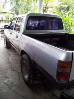 ขายกระบะ 4 ประตู ไมตี้ เอ็ก ปี97 สีฟ้า 2 โทน ยกสูงนิดนิด ยางใหญ่