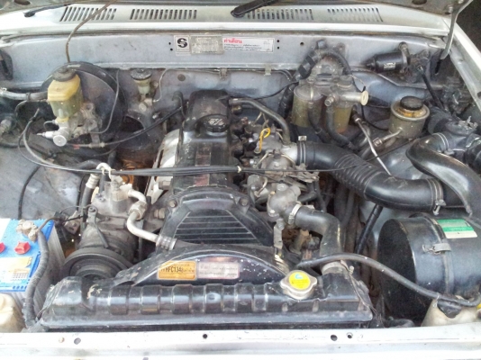 ขายกระบะ 4 ประตู ไมตี้ เอ็ก ปี97 สีฟ้า 2 โทน ยกสูงนิดนิด ยางใหญ่