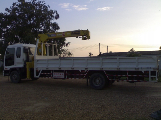 ขาย ISUZU DEGA 195 ติดเครน TANAADO 5 ตัน ท้องวี ยาว 7.20 เมต ร ยาง 825.16" การันตีสภาพสวยคร๊าบ.