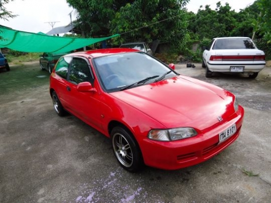 ขาย Honda civic 3d สีแดงสวยๆ ติดแก็ส lpg ราคา 135,000 บาท พร้อมโอนครับ ++++++++