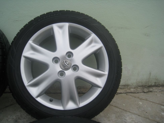 ขายล้อแม็กเดิม toyota yaris 16"x6"  4/100 et51 +ยางปี11 (081-3747940)