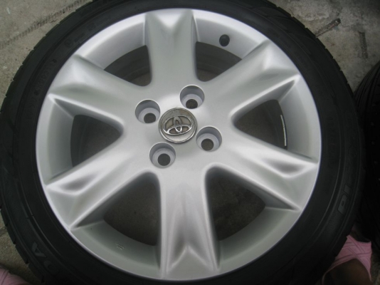 ขายล้อแม็กเดิม toyota yaris 16"x6"  4/100 et51 +ยางปี11 (081-3747940)