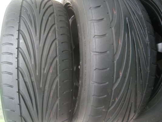 ขายล้อแม็ก buddy club p1 15"x6.5"  4/100  et40  + ยางปี10 (081-3747940)