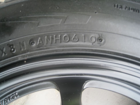 ขายล้อแม็ก buddy club p1 15"x6.5"  4/100  et40  + ยางปี10 (081-3747940)