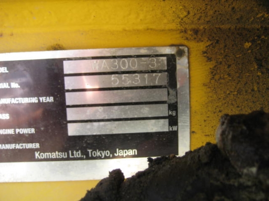 รถตักล้อยาง WA300-3 รถสวย สภาพเยี่ยม (ภาพเดิมจากญี่ปุ่น) โทร.081-373-0559 รถตักล้อยาง WA300-3 รถสวย สภาพเยี่ยม (ภาพเดิมจากญี่ปุ่น) โทร.081-373-0559