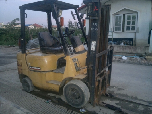 รถยกฟอร์คลิฟต์1.5ตัน Mitsubishi เก่านอก ใช่งานได้ปกติ 95000