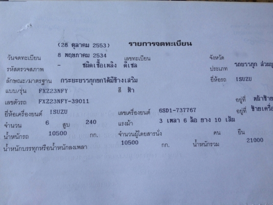 รถอิซูซุ 10 ล้อดั้ม FXZ 240 แรงม้า ( ขายแม่ลูก ) สนใจติดต่อ 081 - 6079515 รถอิซูซุ 10 ล้อดั้ม FXZ 240 แรงม้า ( ขายแม่ลูก ) สนใจติดต่อ 081 - 6079515