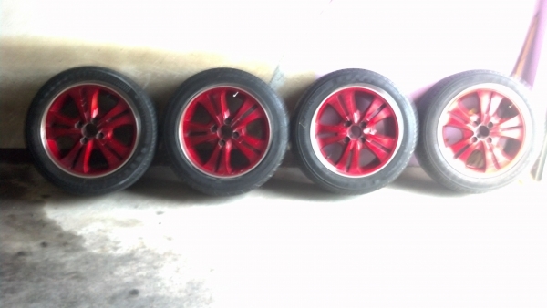 แม็ก 15 พร้อมยาง 195 55 15 ขนาด 4 รู 100