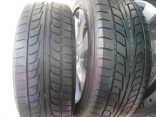 ขายล้อแม็ก Mazda2 15"x6" et45 4รู100  +ยาง ปี 10 (081-3747940)