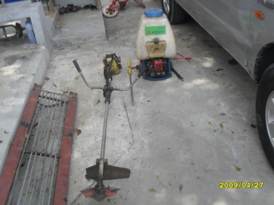 ขาย เครื่องตัดหญ้าญี่ปุ่น พร้อมเครื่องฉีดน้ำสะพายหลัง