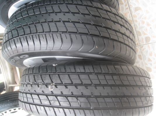 ขายกะทะล้อ Toyota vios ขอบ 15 4รู100 +ฝาครอบ + ยาง ปี13(081-3747940)