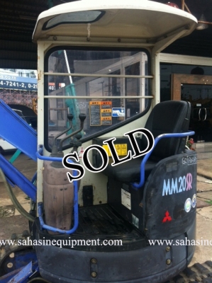 รถขุด MITSUBISHI MM20 รถนอก บจก.สหสินอีควิปเม้นท์ โทร.081-5851880, 02-5168100-1 www.sahasinequipment.com