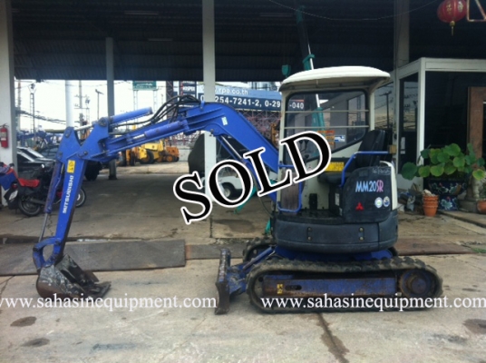 รถขุด MITSUBISHI MM20 รถนอก บจก.สหสินอีควิปเม้นท์ โทร.081-5851880, 02-5168100-1 www.sahasinequipment.com