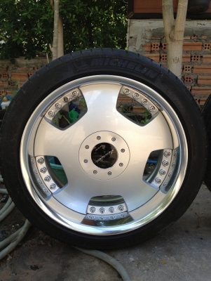 ขายล้อแท้ W.WORK EUROLINE DH2 ขอบ 18 ใส่ 4,5 รู 114.3 สภาพสวยมาก พร้อมยาง 19,000 บาท