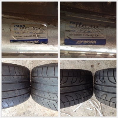 ขายล้อแท้ W.WORK EUROLINE DH2 ขอบ 18 ใส่ 4,5 รู 114.3 สภาพสวยมาก พร้อมยาง 19,000 บาท