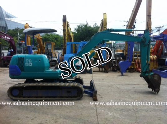 รถขุด PC40-7 S/N 213XX บจก.สหสินอีควิปเม้นท์ โทร.081-5851880, 02-5168100-1