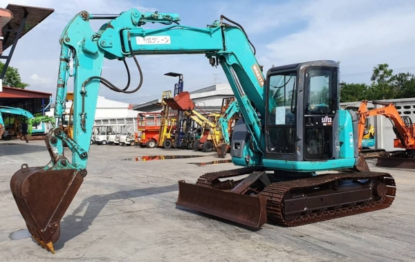 ขายด่วนแบคโฮKOBELCOSK75SR-6มาร์ซิคซีรียล์สูงYR07มีเต่ากะต่ายคลนโทลน้ำมันปั้มนี้วระบบไฟฟ้าครบเร็วแรงไม่โหลดเครื่อง 4สูบ อีซูซู4JG1เทอร์โบรถนอกเพื่งนำเข้ามาใหม่จากญี่ปุ่นยังไม่ได้ใช้ในไทยเลย